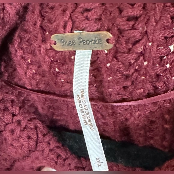Free People Swim Too Deep Oversized Ribbed Turtleneck Sweater Sz Small Oversize - Picture 4 of 6